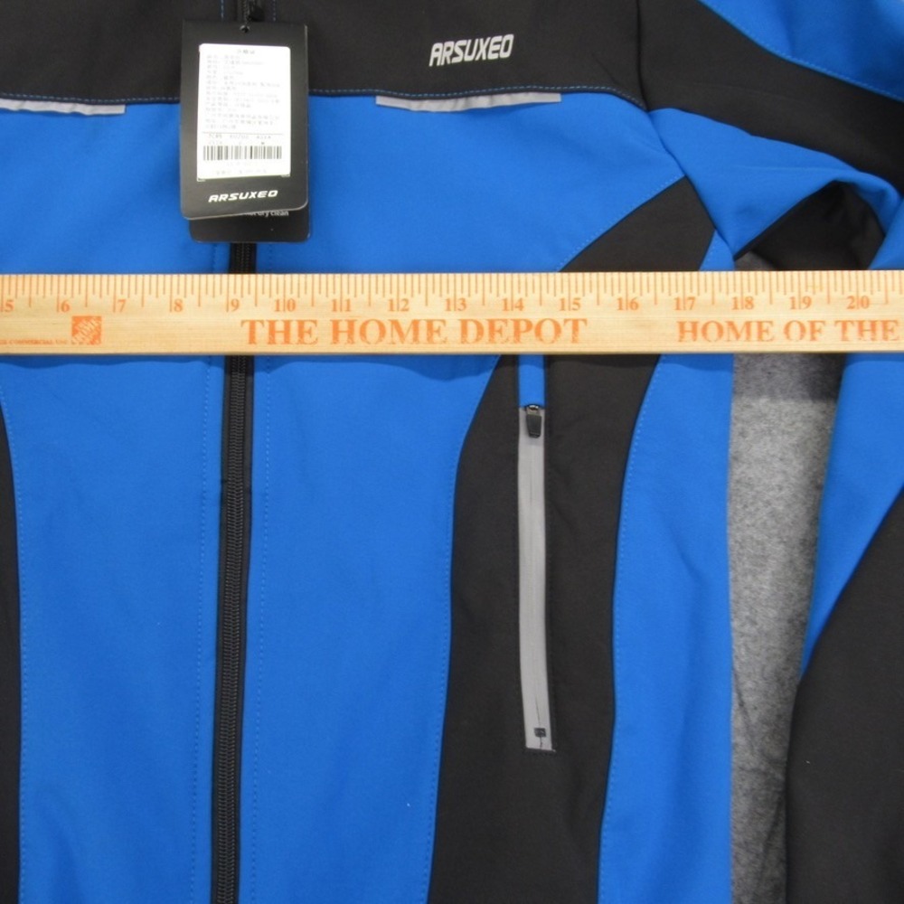 Arsuxeo Mens Soft Shell Full Zip Jacket Size Small - Picture 5 of 11